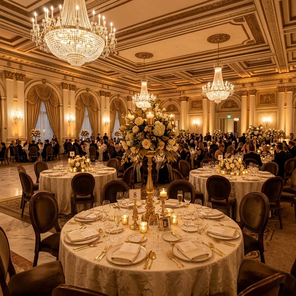 Main banquet setup